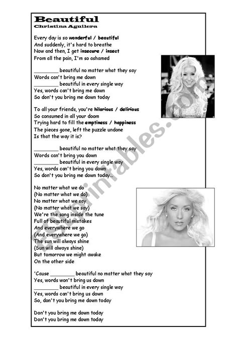 christina aguilera beautiful lyrics|you are beautiful lyrics christina aguilera.